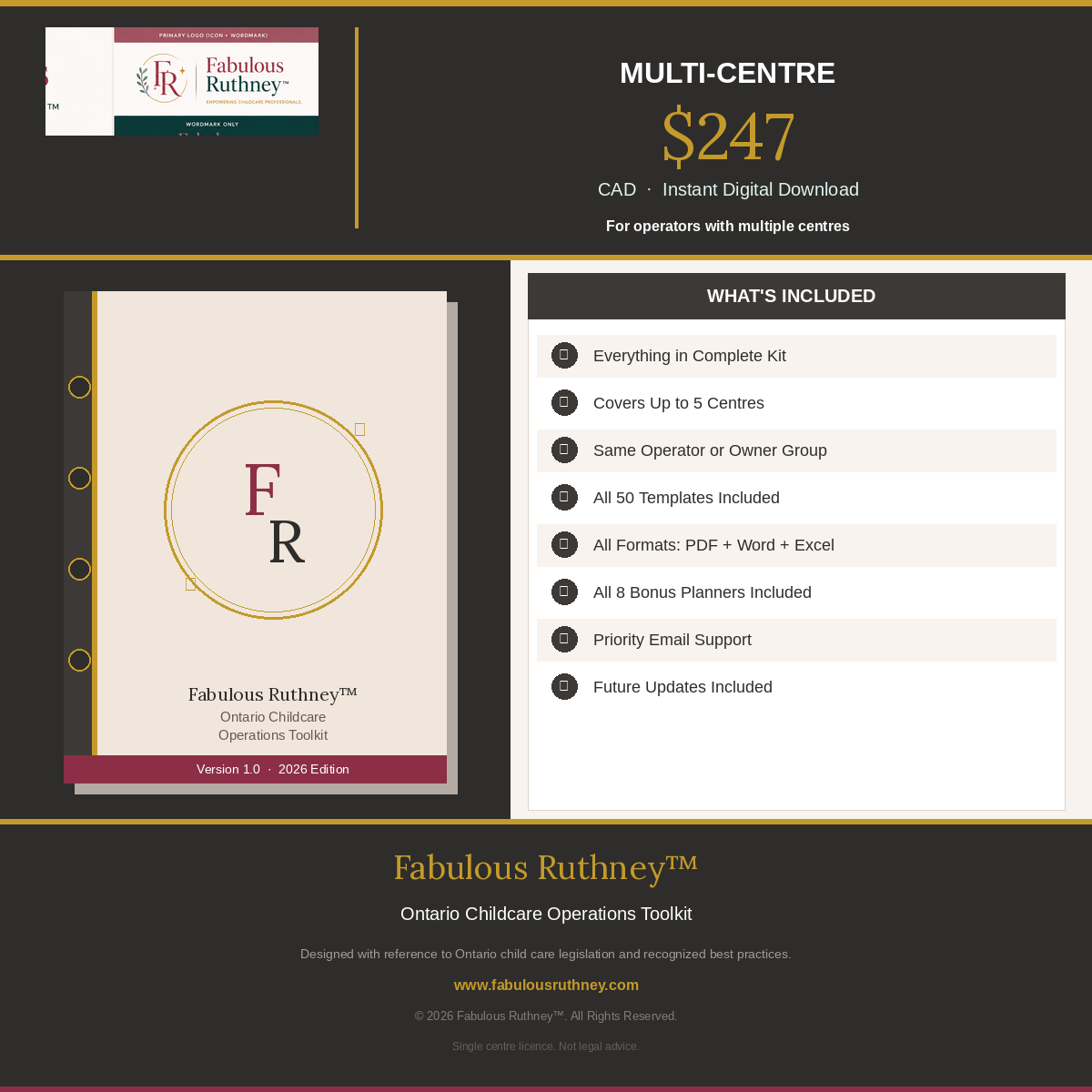 Ontario Childcare Operations Toolkit – Multi-Centre Licence